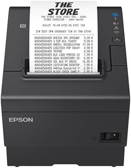 Epson TM-T88VII-112-500mm POS Receipt Printer,USB+Ethernet Black C31CJ57112A0 Epson TM-T88VII-112-500mm POS Receipt Printer,USB+Ethernet Black C31CJ57112A0